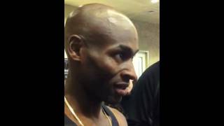 Bernard Lagat, after 2nd place in mile at US Open at MSG in