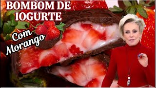 Bombom de Iogurte com Morango Ana Maria Braga