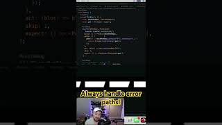 Don’t just handle the happy path, handle every path and use tests to prove it! #coding
