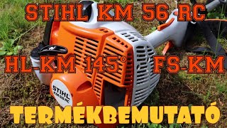 STIHL KM 56 RC kombimotor, FS-KM damilos fűkasza, HL-KM 145 állítható sövényvágó TERMÉKBEMUTATÓ