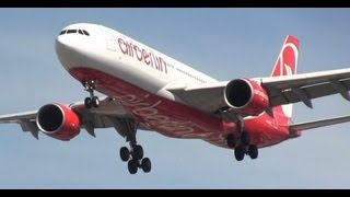 Air Berlin A330-200 Landing at Chicago O'Hare