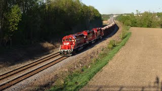 Chasing CPKC Waterloo Ballast Train with an SD40-2 Trio