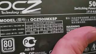 Bulging Capacitor, OCZ Power Supply