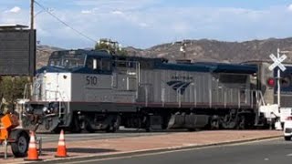 Amtrak DASH 8 on the Pacific Surfliner! Train 777 in Simi Valley, California #dash8 #amtrak