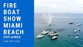 Fireboat Show in Miami Beach (explained)