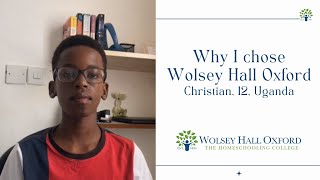 Why I chose Wolsey Hall Oxford - Christian