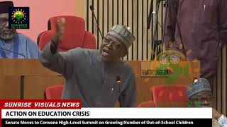 "20 Million Children Out of School", Senate to Tackle Nigeria's Educational Crisis