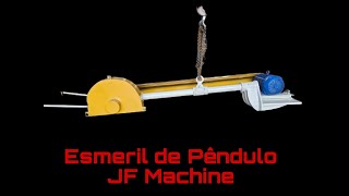 Esmeril de Pêndulo, motor 15CV / 1.760RPM, pedra –  diâmetro da pedra 22” - www.jfmachine.com.br