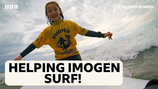 Imogen has Cerebral Palsy. But that doesn't stop her love of surfing!