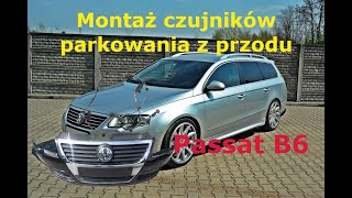 Montaż czujników parkowania z przodu w Passacie B6