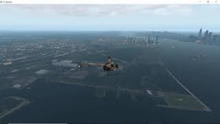 X-Plane 11.30 rc3 - Robinson R22 from Newark (KEWR) to Downtown Manhattan Heliport (KJRB)