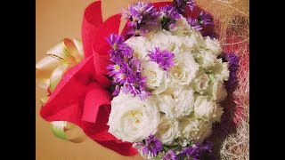 How To Make A Beautiful  Fresh Flower Bouquet