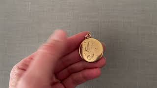 "G" ANTIQUE LOCKET