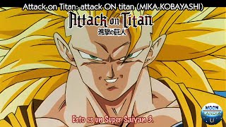 Goku se transforma en SS3 con Musica de Attack on Titan (Shingeki no Kyojin)- Jap Sub Esp HD1080