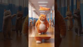 FAT CAT GETS BULLIED IN SCHOOL! 😭 #sad #story #cats #catshorts #fyp #shorts #ai