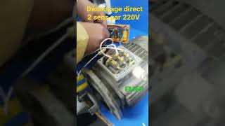 Démarrage direct 2 sens par 220V