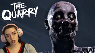 LIVE girl scared of horror plays a horror game | the quarry