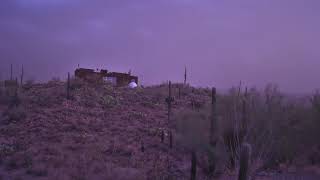 4K Time lapse of sandstorm and monsoon over the Sonoran Desert, July 10, 2021