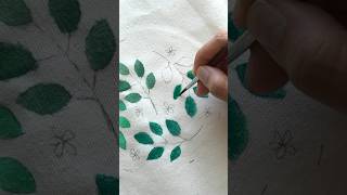 Painting on fabric using watercolors #watercolorpainting #embroideryideas #embroiderydesign