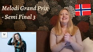 Eurovision Norway - Melodi Grand Prix 2021 - Semi Final 3 songs reaction