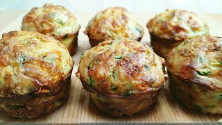 МАФФИНЫ с ЦУКИНИ и сыром. Очень вкусно. Быстро! MUFFINS with zucchini and cheese. Very tasty. Fast!