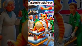 pragnent cat shift emergency hospital in  labour room #aicat #cutecat #shorts #trending #viralvideo