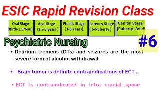 ESIC Staff Nurse Rapid Revision Class | Golden Key Points based on Previous Year Paper | #6