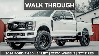 CHECK OUT THIS 2024 FORD F-250 RC 3" LIFT, 22X10 TIS WHEELS & 37'' VENOM TERRA TIRE WALK THROUGH!