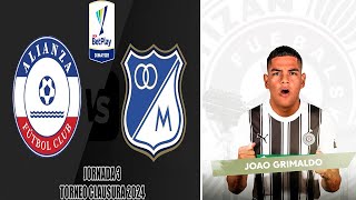 Previa Alianza FC recibe a Millonarios por la Jornada 3 Clausura 2024 | Joao Grimaldo se va a Europa