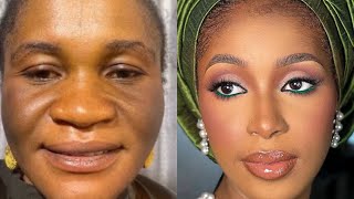 UNBELIEVABLE 🔥😱BRIDAL GELE AND MAKEUP TRANSFORMATION CIRURGIA PLASTICA 💉💉😳🔥😱 MAKEUP TUTORIAL