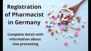 Registration of Pharmacist in Germany | Jobs for Pharmacist | Visa process | Pharmacy | Pharm. D