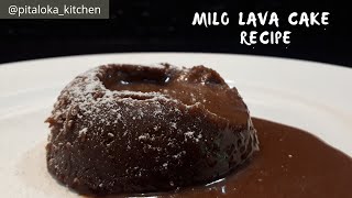 Recipe milo lava cake / dessert simple!