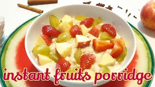 How to Make  Porridge | fresh fruits OATMEAL | Healthy Oatmeal Porridge recipe by tasty food recipes