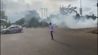 Police Use Teargas on Protesters in Abuja Market