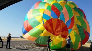 Putting Away A Hot Air Balloon