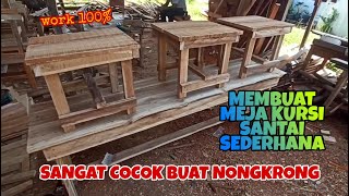 Membuat meja kursi santai sederhana_Alga Elga