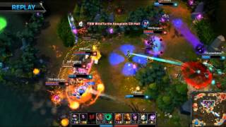 NA LCS - Summer Split 2014 - WildTurtle with the quadra kill