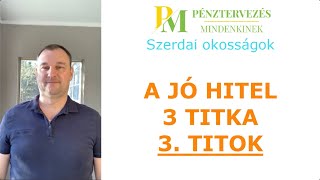 Szerdai okosságok: A jó hitel titka 3 - Úgy vedd fel mintha nem volna rá szükség!