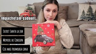 Vlog: Impachetam cadouri | Meniul de Craciun | Ce cadou i-am luat lui Florin