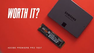 Video editing NVME vs SSD (Samsung 970 NVME editing performance)