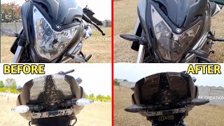 SMOKE TINT INSTALLATION ON MY EAGLE | NEW MODIFIED IN PULSAR NS 200 AT HOME | NS200 @rkcreations03