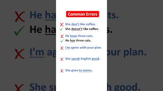 Common errors. #english #shorts