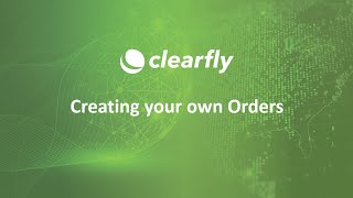 Creating Your Own Orders