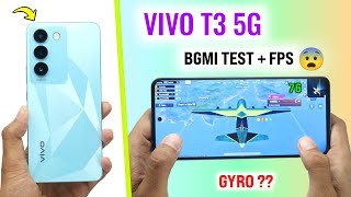 Vivo T3 5G Bgmi Pubg Test, Bgmi Graphics Settings, gyro ? | Vivo t3 5g Bgmi Battery drain test