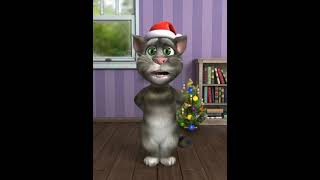 We wish you a merry Christmas song,talking Tom singing