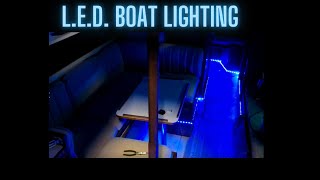 led light strips install in sailboat