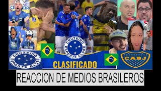 La LOCURA de la PRENSA BRASILERA a la ELIMINACION de BOCA contra CRUZEIRO X SUDAMERICANA.REACCION!