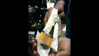 KPR Engine Oil/mobil Filter replace by Fzs v2 oil filter #fzsv2 #kpr165 #TheARJFilms