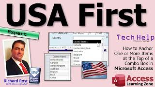 USA First: How to Anchor One or More Items at the Top of a Combo Box in Microsoft Access