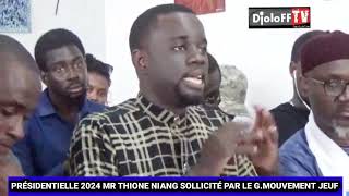 POINT DE PRESSE GROUPE MOUVEMENT JEUF AK THIONE NIANG DÉPARTEMENT DAKAR CHEIKH FAYE NOUS FAIT LE PT